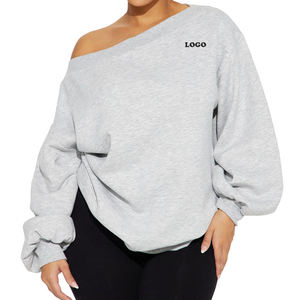 เสื้อสเวตเชิ้ตขนแกะโอเวอร์ไซส์ของผู้หญิงเสื้อสวมหัวคอตตอนเสื้อสเวตเตอร์มีฮู้ดระบายอากาศได้ดีดีไซน์ล่าสุด2025 - Product Image 1