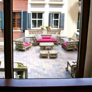 À la mode moderne en osier hall salon canapé canapé ensemble Vintage bambou rose rembourré luxe Villa meubles canapé moderne - Product Image 2