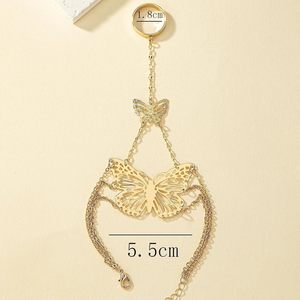 Bracciale da donna in oro a mano con farfalla elegante catena per il corpo Fine per il regalo di gioielli di Halloween - Product Image 6