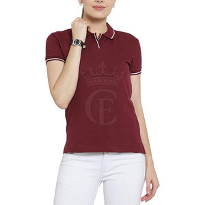 Cómodo Tallas grandes Mujer Casual para Polo Camisa Ropa de punto transpirable a precio razonable Teñido en varios colores - Product Image 5