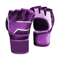Gants de boxe MMA en cuir personnalisés WINNERS INTERNATIONAL WI-MMG-01, rembourrés, avec support de poignet UFC, design demi-doigts, réglables