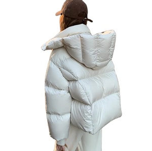 Veste d'hiver Wunder Puff 5 Check Bubble, en duvet de canard blanc, coupe ample, réversible, courte, fine, imperméable, vêtements de yoga, rembourrage en coton - Product Image 5