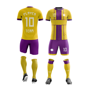 Maillot de football personnalisé pour hommes adultes 100% polyester impression numérique respirant anti-UV extensible antibactérien séchage rapide col rond - Product Image 5