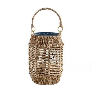 Vente en gros pas cher jonc de mer tissé Abat-jour Lustre Jacinthe d'eau Pendentif Abat-jour Plafonnier Fabriqué au Vietnam - Product Image 3