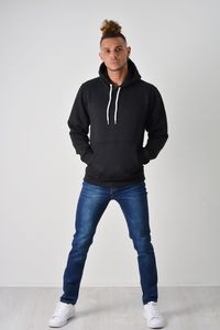 เสื้อฮู้ดดี้ดีไซน์เนอร์ทรงปกติคุณภาพสูงสำหรับผู้ชาย ปรับแต่งได้ตามต้องการ พร้อมโลโก้สั่งทำ สีสันสไตล์สตรีทแวร์ ระบายอากาศได้ดี เหมาะสำหรับฤดูหนาว ผลิตจากผ้า 100% - Product Image 3