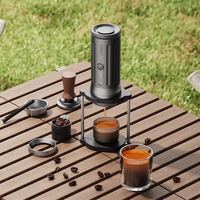 Machine à Espresso Portable Auto-Chauffante pour Voiture, Compatible avec Café Moulu et Capsules, Idéale pour les Voyages et le Bureau