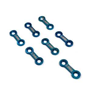 Ensemble de 10 plaques osseuses miniatures en titane vétérinaire pour chirurgie maxillo-faciale, 2,0 mm, en acier inoxydable, instruments chirurgicaux dentaires - Product Image 6