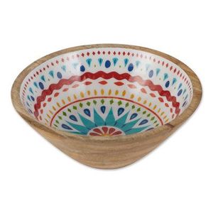 Ensaladera de madera de mango natural hecha a mano Diseño impreso personalizable Desechable para uso multiusos para servicios de alimentos comerciales - Product Image 2