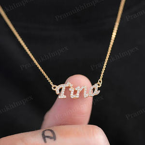 Colgante de diamante Moissanite minimalista antiguo, Collar de plata de ley de nueva moda, perfecto para mujeres regalo de aniversario, venta al por mayor - Product Image 3