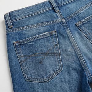 Customized Color Straight Organic Cotton <b>Women's</b> New Design Fashion Denim Cargo Trousers Breathable Quick Dry Casual Bottoms - Product Image 5