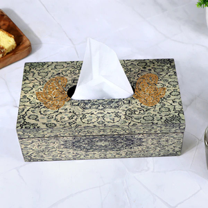 Boîte à mouchoirs en bois imprimée à la demande avec un design simple, durable et élégant pour toutes les pièces à vendre en Inde - Product Image 2