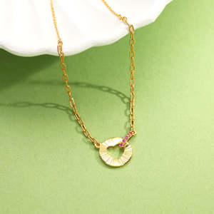Collier pendentif moderne en or Rhythm Linea - Product Image 6
