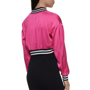 Chaqueta Universitaria Bomber de Satén de Alta Calidad para Hombre y Mujer, Primavera, Frente Completamente Personalizable, Chaquetas Cortas para Hombre - Product Image 3