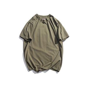 Camiseta de marca para hombre de alta calidad 300GSM lavada con ácido, diseño Formal de hombro caído de gran tamaño para verano y ropa de gimnasio - Product Image 5