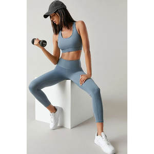 Conjunto de Yoga para mujer superventas, conjunto de Yoga hecho a medida de alta calidad con etiqueta privada, conjunto de Yoga para mujer con logotipo personalizado a bajo precio - Product Image 1