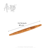 Ensemble de rouleau à pâtisserie et planche à pâtisserie rustiques français faits à la main, de qualité supérieure, en bois d'olivier écologique, fabriqué au Tennessee