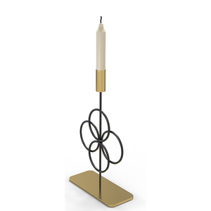 Elegante portavelas de boda estilo Flor de metal de hierro, centro de mesa para eventos de fiesta con linternas de tarro para bodas y eventos - Product Image 3