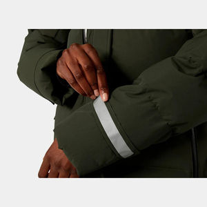 High Quality Street Fashion Women's Winter Puffer Jacket Long Hooded with Stand Collar <b>Quilted</b> and Breathable Woven Method - Product Image 4