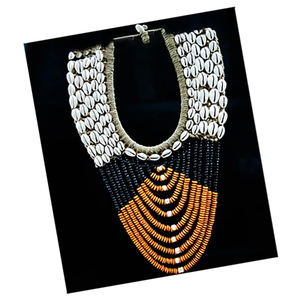 shell native mix crafts necklace <b>art</b> SEASHELL JEWELRY Mix Crafts Eco-Friendly Shell Decor Motive <b>Mosaic</b> Necklace From Papua - Product Image 2