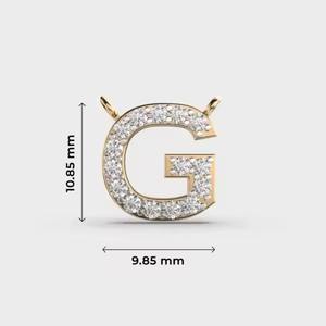 Gleeful "G" Pendentif Diamant Moissanite Pendentif Homme Bijoutier Ouvert Véritable Tendance Design Unique De Surat - Product Image 6