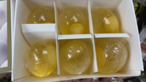 Savon hydratant au collagène, à l'œuf et à la vitamine E, 100g x 6, forme solide transparente pour le bain, tous types de peau - Product Image 2