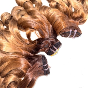 Extensiones de cabello humano vietnamita de color resaltado de pelo fino de bebé hinchable de buena calidad 2025 - Product Image 4