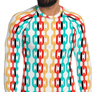 Chemises de fitness pour hommes personnalisées 100% coton Rashguard Gym couche de base avec manches longues et peau serrée élastique tarif de gros - Product Image 5
