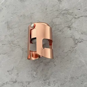 Factory Sales Rose Gold Color Wine Accessories Tools Stainless Steel Sparkling Wine Champagne Bottle Stopper