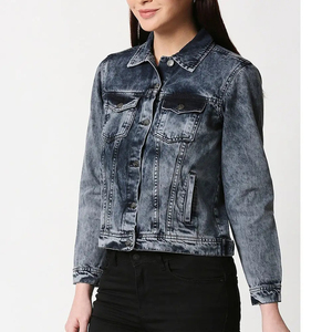 Vestes universitaires en laine et denim tricotées pour femmes à prix abordable, manches longues, imperméables, respirantes, en coton et élasthanne écologiques, pour l'automne - Product Image 2