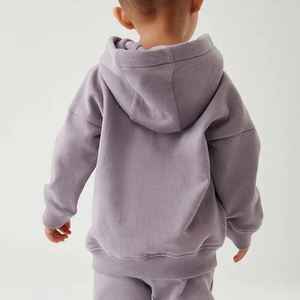 Sudadera Deportiva de Forro Polar 100% Algodón para Niños, Color Liso, Informal, con Bolsillo, para Niños y Niñas, Venta al por Mayor - Product Image 5