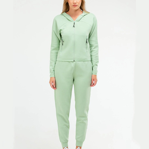 Chándal de jogging personalizable completo para mujer con diseño liso en blanco para personalización - Product Image 5