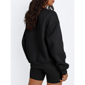 <b>Christmas</b> Print Solid Color O-Neck Loose <b>Long</b> <b>Sleeved</b> <b>Tops</b> <b>Christmas</b> Print Solid Color Sweaters Women Casual Hoodies - Product Image 4