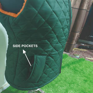 Gilet matelassé sans manches d'hiver, logo personnalisé, imperméable, brillant, gilet pour homme avec capuche - Product Image 2