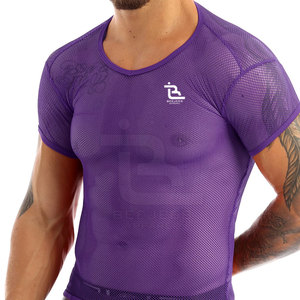 2025 Wholesale High Quality Mesh T-<b>Shirts</b> <b>100</b>% <b>Polyester</b> Breathable Quick Dry Short Sleeve O-Neck Custom for Men - Product Image 4