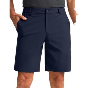 Pantalones cortos deportivos informales de verano con logotipo OEMODM para hombre, cómodos, versátiles, sueltos, rectos, elásticos de 4 vías, pantalones cortos sólidos medios, envío DDP - Product Image 3