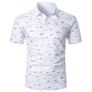 Polos pour hommes Polo de golf imprimé par sublimation de haute qualité Polo en tissu respirant et confortable personnalisé avec logo - Product Image 2