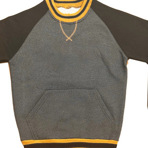 Sudadera de Cuello Redondo con Letras de Chenilla en Dos Tonos, Sudadera de Forro Polar para Invierno, Cuello Acanalado, Logotipo Bordado, Lavado Ácido, para Mujer, OEM - Product Image 5