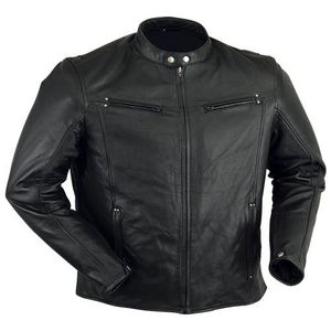 Suministro en línea de fábrica Nuevo estilo XL Tamaño Chaqueta de cuero de vaca genuina para motocicleta Cuello alto de invierno Venta caliente Precio competitivo - Product Image 2