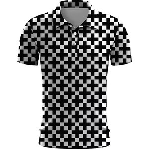 Camiseta Polo de Algodón 100% con Diseño Sublimado para Hombre, Corte Holgado, Diseño Impreso, Venta al por Mayor, Fabricante Original - Product Image 5