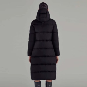 Gran oferta, nueva moda, abrigo largo de otoño para mujer, chaqueta acolchada con capucha de algodón, ropa de calle, cinturón impermeable a prueba de viento, manga larga - Product Image 4