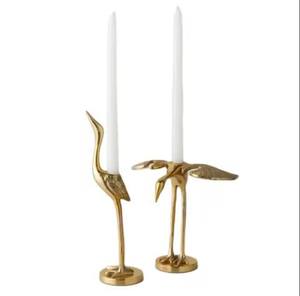 Juego de 3 candelabros decorativos de boda con diseño personalizado, soporte de pilar de vela minimalista moderno, candelabro de lujo dorado - Product Image 2