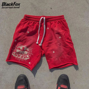 Short d'été de jogging d'extérieur de qualité supérieure pour hommes, lavage à l'acide, nouveau design, attache élastique solide, extérieur entièrement personnalisable - Product Image 2