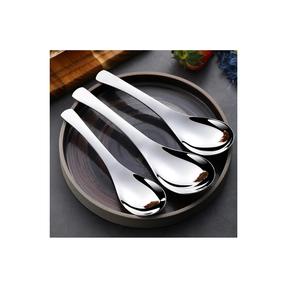 Cuchara de sopa de acero inoxidable café postre mango largo cuchara de sopa de acero inoxidable y tamaño personalizado pieza de la mejor calidad - Product Image 1