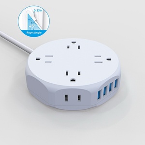 Siêu mỏng 6 AC cửa hàng 4 cổng USB Power Strip có thể thu vào 10A mở rộng cắm ổ cắm cho nhà hoặc bệnh viện sử dụng - Product Image 4