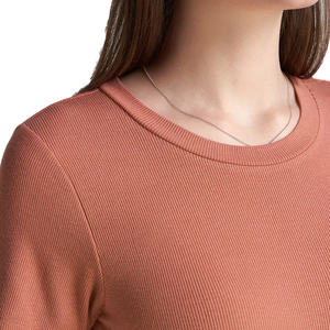 T-shirts pour jeunes femmes imprimés personnalisés OEM 95% coton 5% Spandex T-shirts vierges respirants décontractés de grande taille de qualité supérieure - Product Image 4