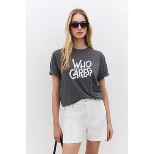 T-shirt décontracté pour femme, coupe régulière, 100% coton, col rond, manches longues, haut pour l'été, tailles XS à 5XL - Product Image 2