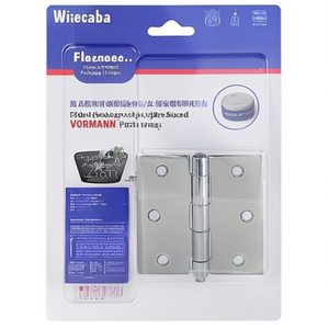 Charnières de meubles VORMANN en acier bleu zingué laminé, robustes, à bords carrés, 75 mm x 75 mm x 1,9 mm (emballage de 12 unités) - Product Image 3