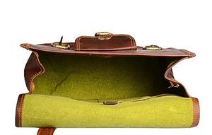 อานจักรยานหนังแท้กระเป๋าแฟชั่นสีน้ำตาล - Product Image 4