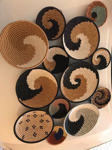 แผ่นหญ้าทะเลสีสันสดใสแบบเวียดนามที่แขวนผนังของตกแต่งบ้านสไตล์วินเทจตัวเลือกที่ดีสำหรับส่งออก - Product Image 5