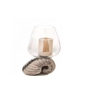 Bougeoir décoratif antique en cuivre bougeoir décoratif en métal de mariage supports votifs de bougie Lotus de luxe métallique brillant - Product Image 3